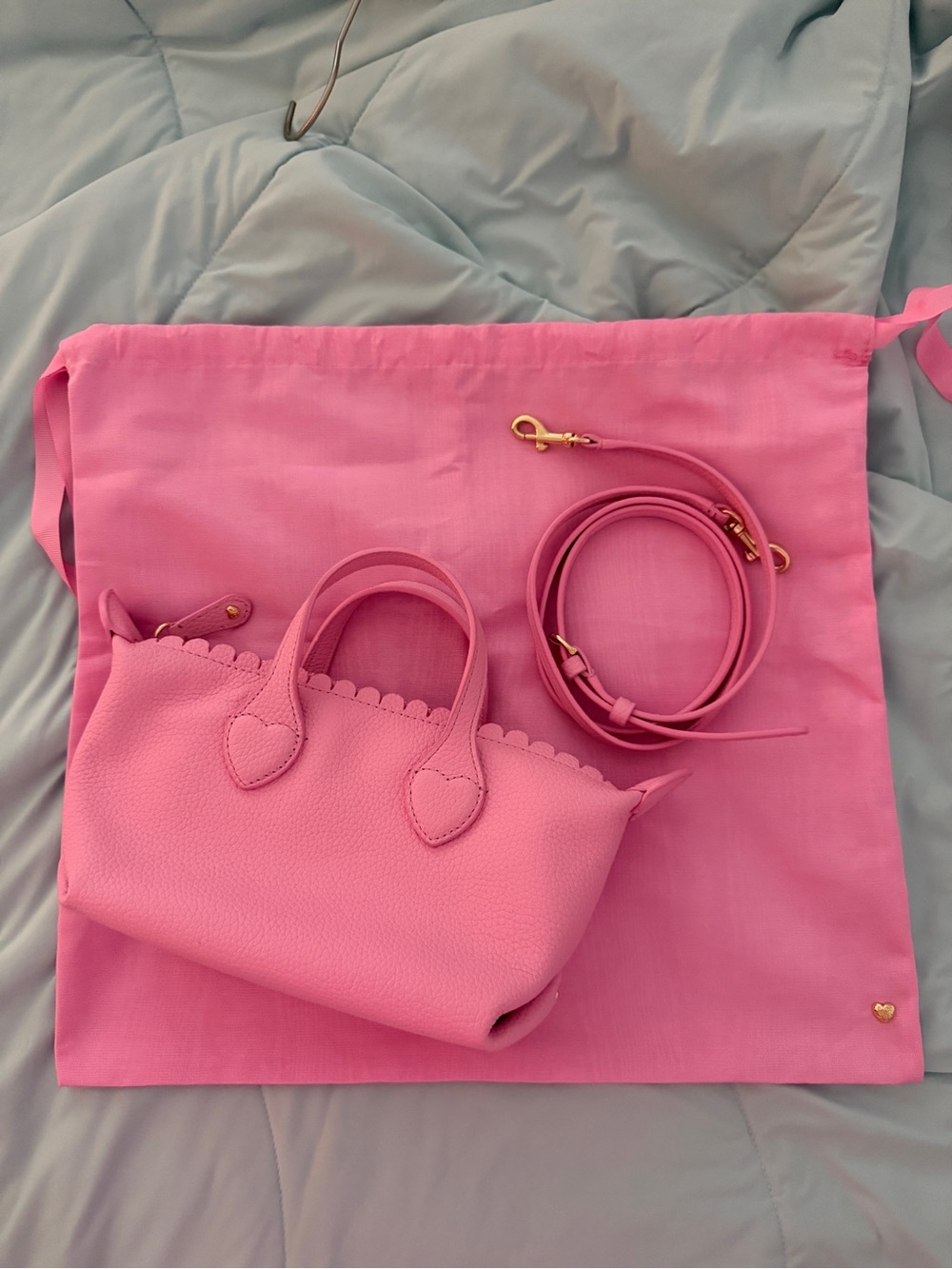 NWOT Stoney Clover Lane Pittsford Pouchette Crossbody Bag 19 Taffy